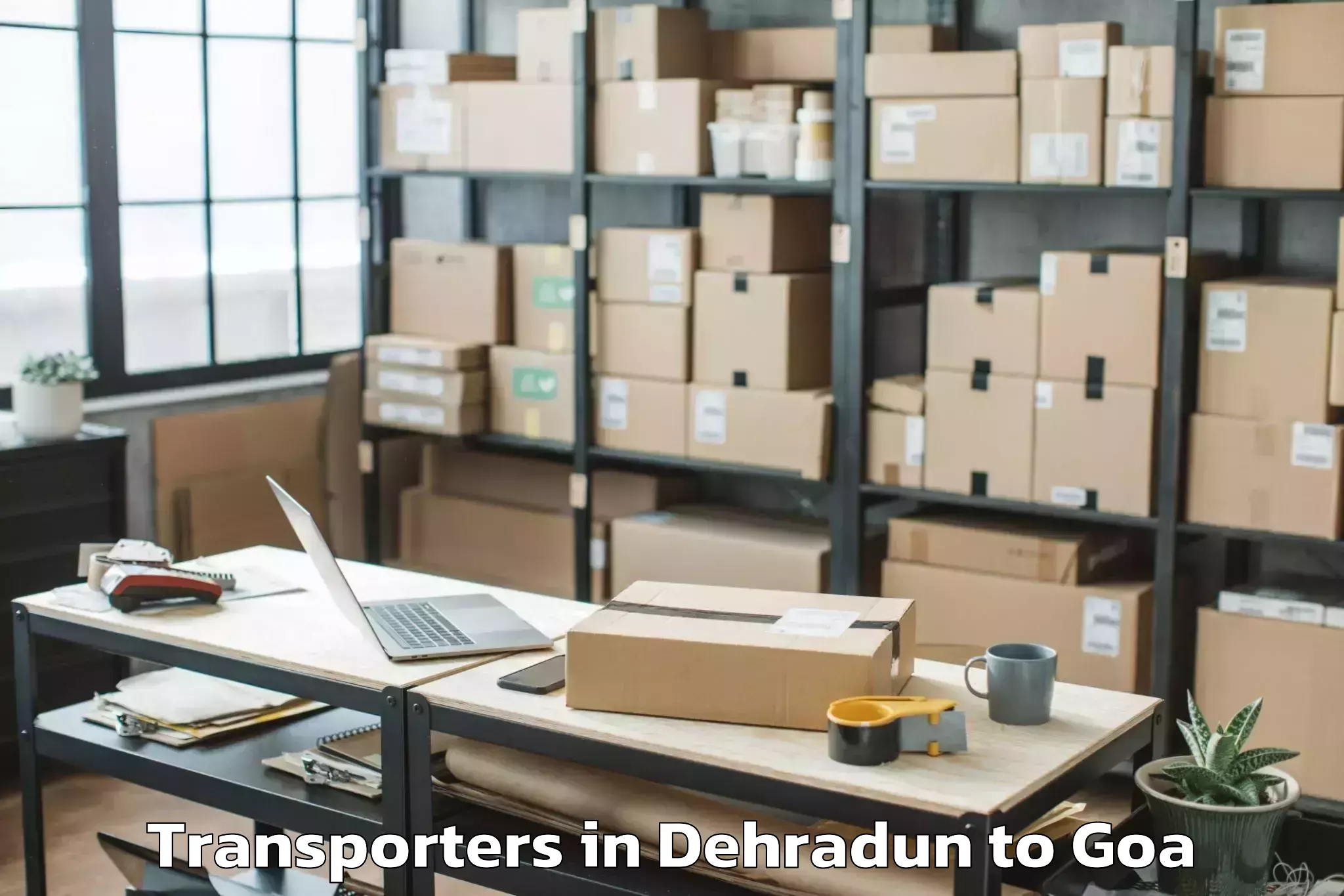 Book Dehradun to Davorlim Transporters Online